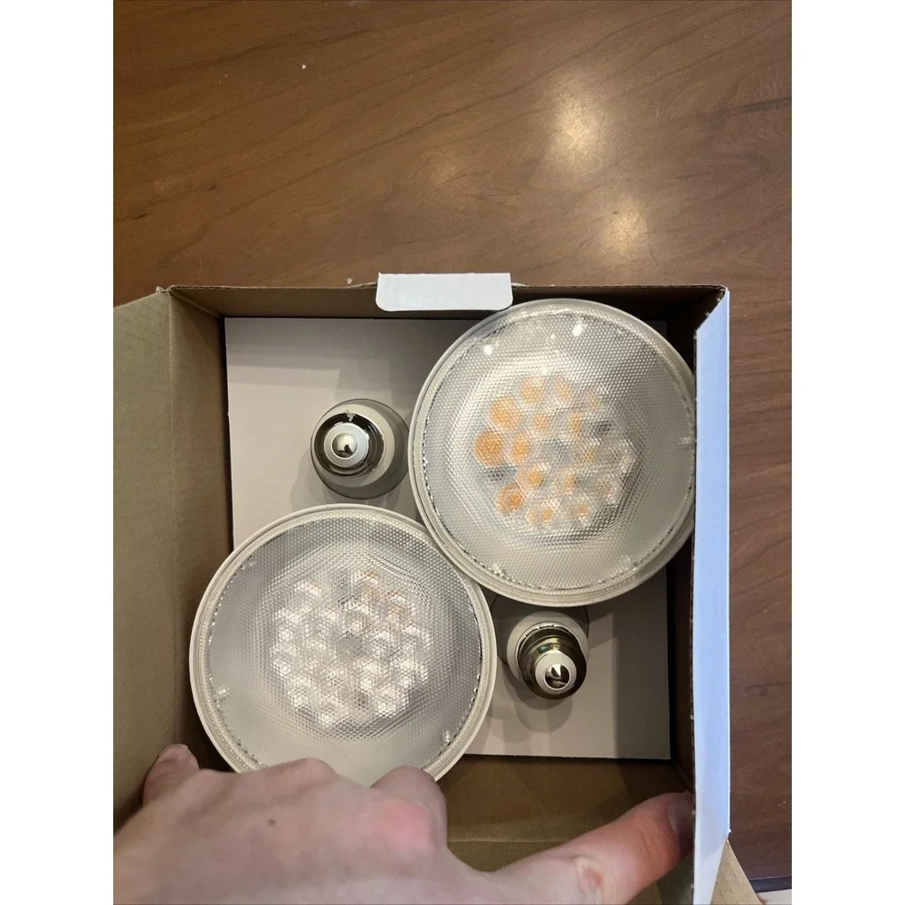 GE Classic LED PAR38 Outdoor Spotlight Bulbs 15W Warm White 4 Pack Dimmable